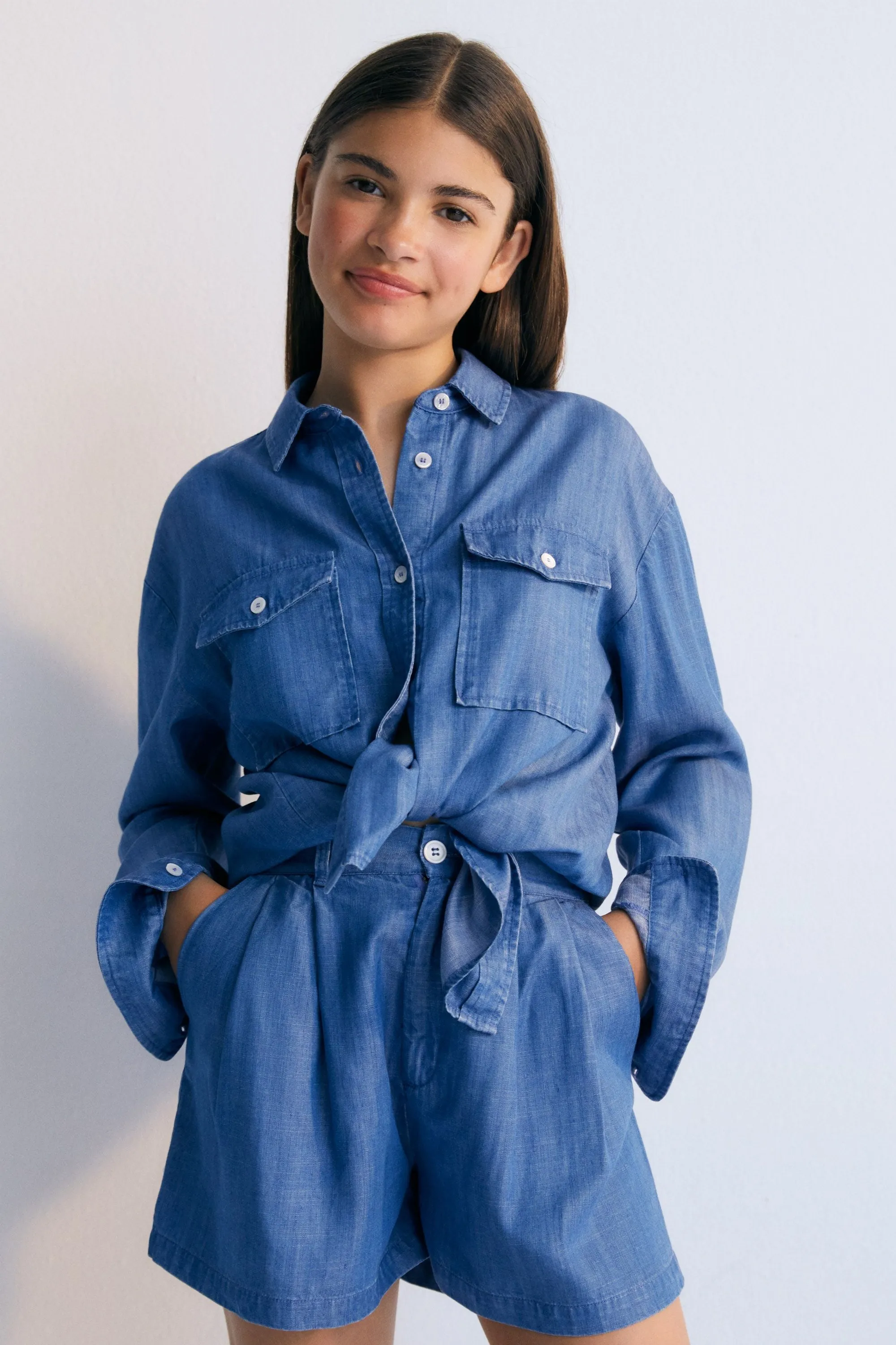 Ophelia Teen Shirt Powder Blue