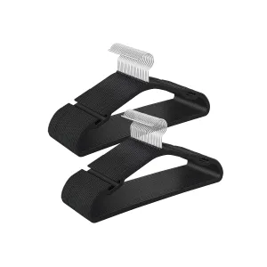 Pack of 50 Plastic Hangers with Shoulder Notches