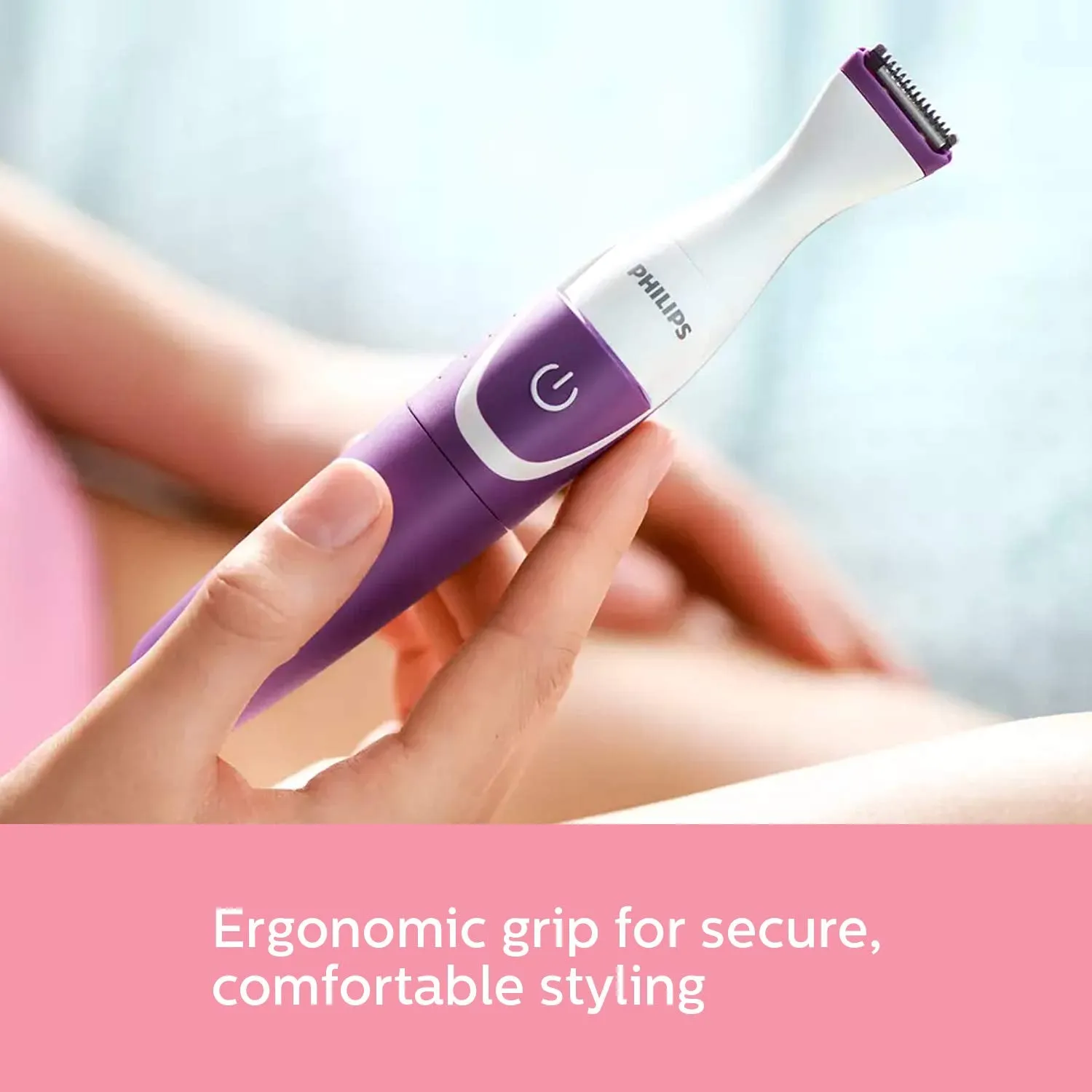 Philips BRT383/15 Bikini Trimmer for Women Rechargeable Cordless Wet & Dry Trimmer with 3 Length Settings 180mins Runtime