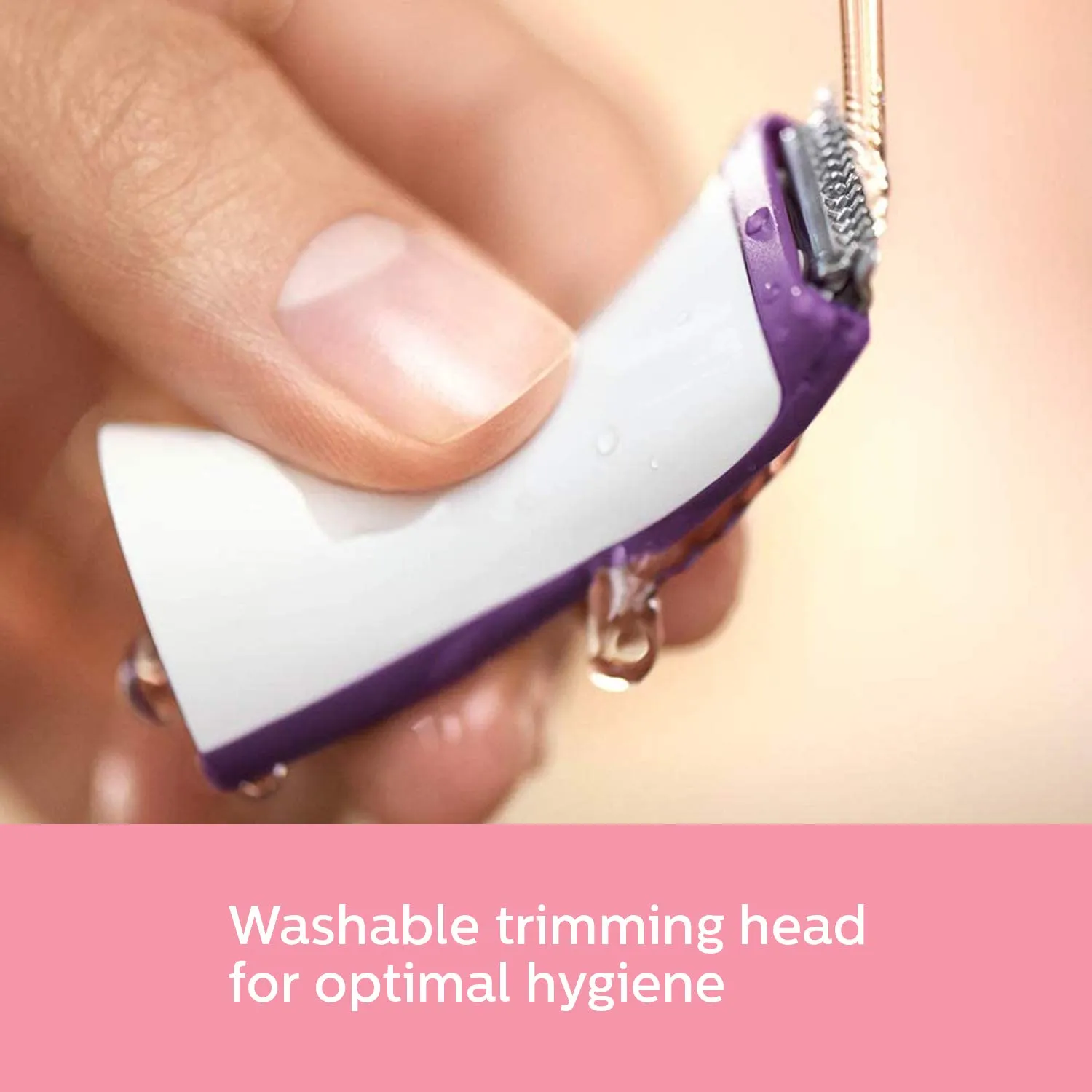 Philips BRT383/15 Bikini Trimmer for Women Rechargeable Cordless Wet & Dry Trimmer with 3 Length Settings 180mins Runtime
