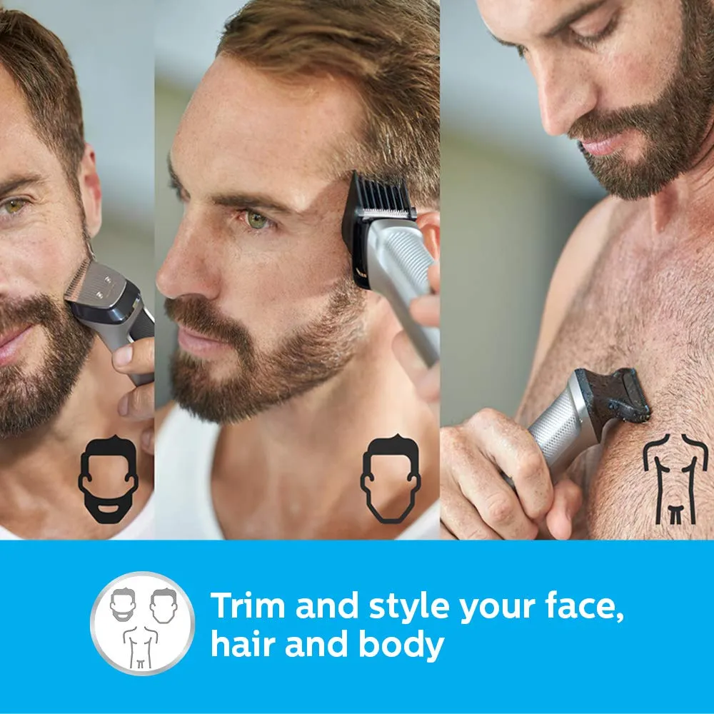 PHILIPS MG7715/15 Multigroom Series 7000 13-in-1, Face, Hair and Body Trimmer/Clipper
