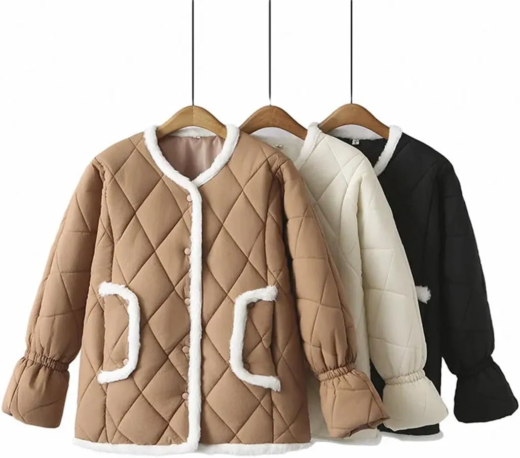 Plus Size Women Parka Autumn/Winter Wear Fashion Loose Cotton-Padded Coat