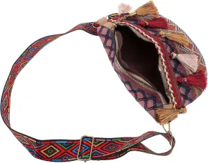 Polyester Small Square Bag Ethnic Style Chest Bag Fashion Waist Pack Easy Garments
