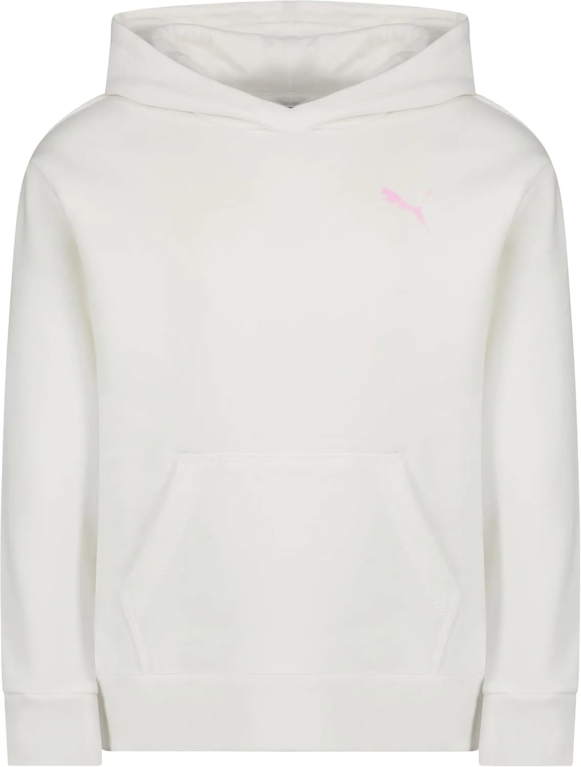 PUMA Girls' Core Logo Fleece Pullover Hoodie