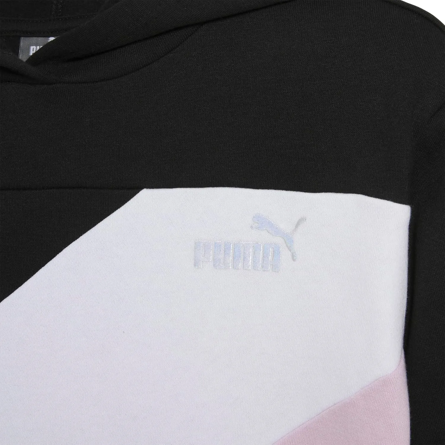 PUMA Girls' Core Logo Fleece Pullover Hoodie