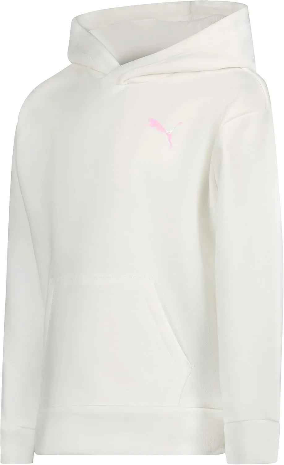 PUMA Girls' Core Logo Fleece Pullover Hoodie