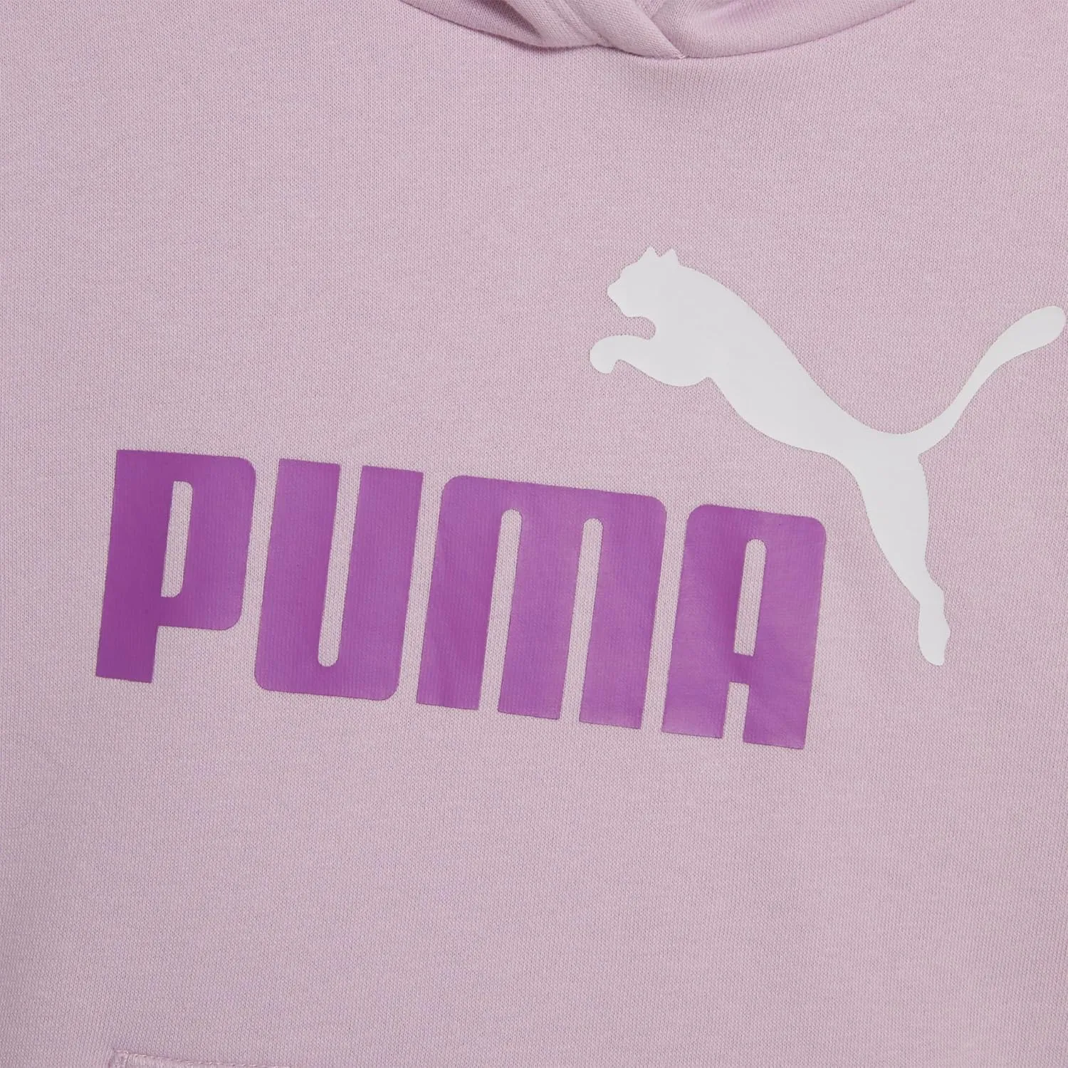 PUMA Girls' Core Logo Fleece Pullover Hoodie