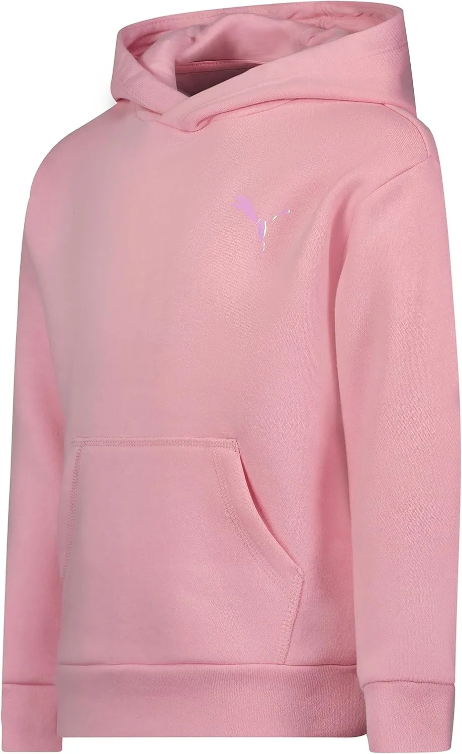 PUMA Girls' Core Logo Fleece Pullover Hoodie