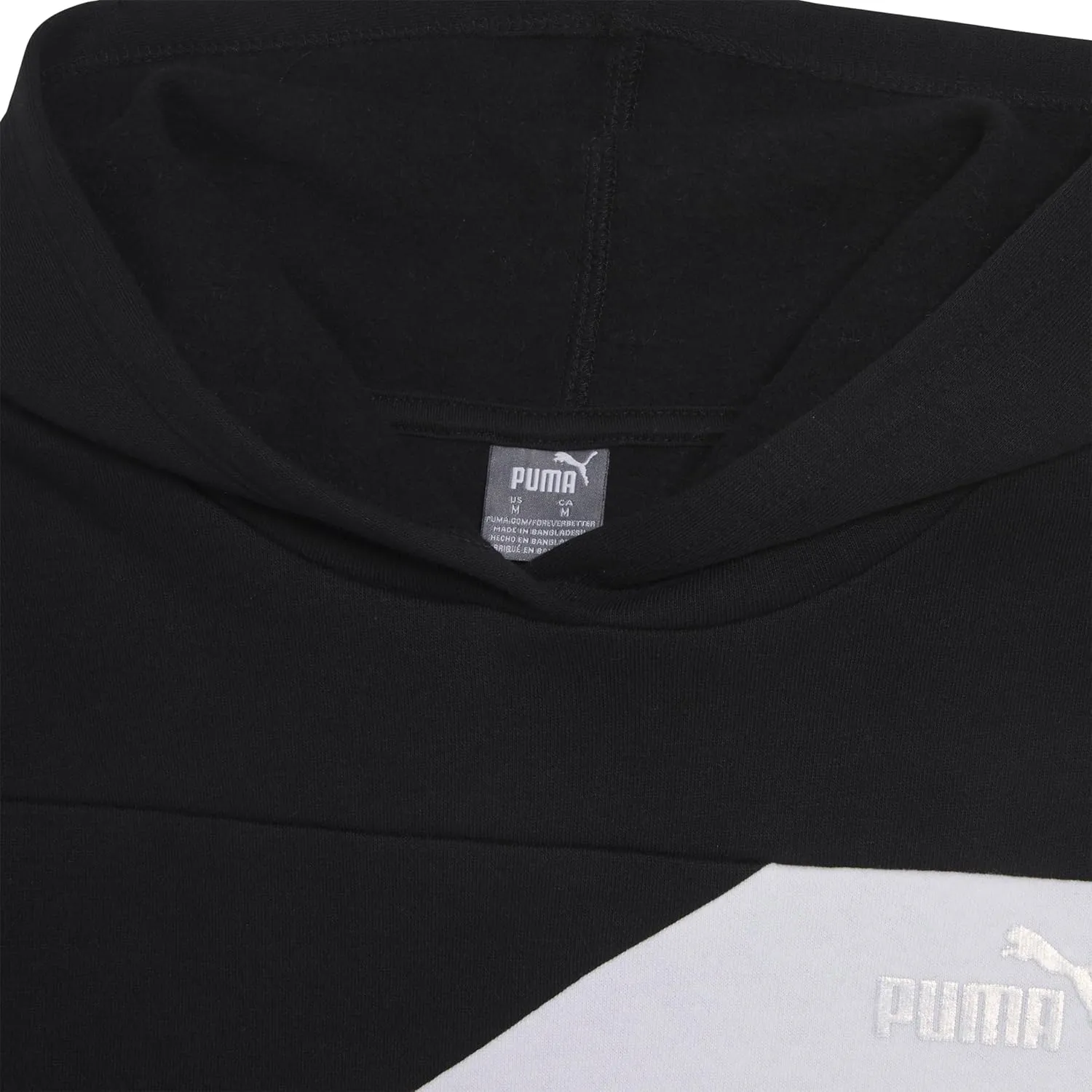 PUMA Girls' Core Logo Fleece Pullover Hoodie