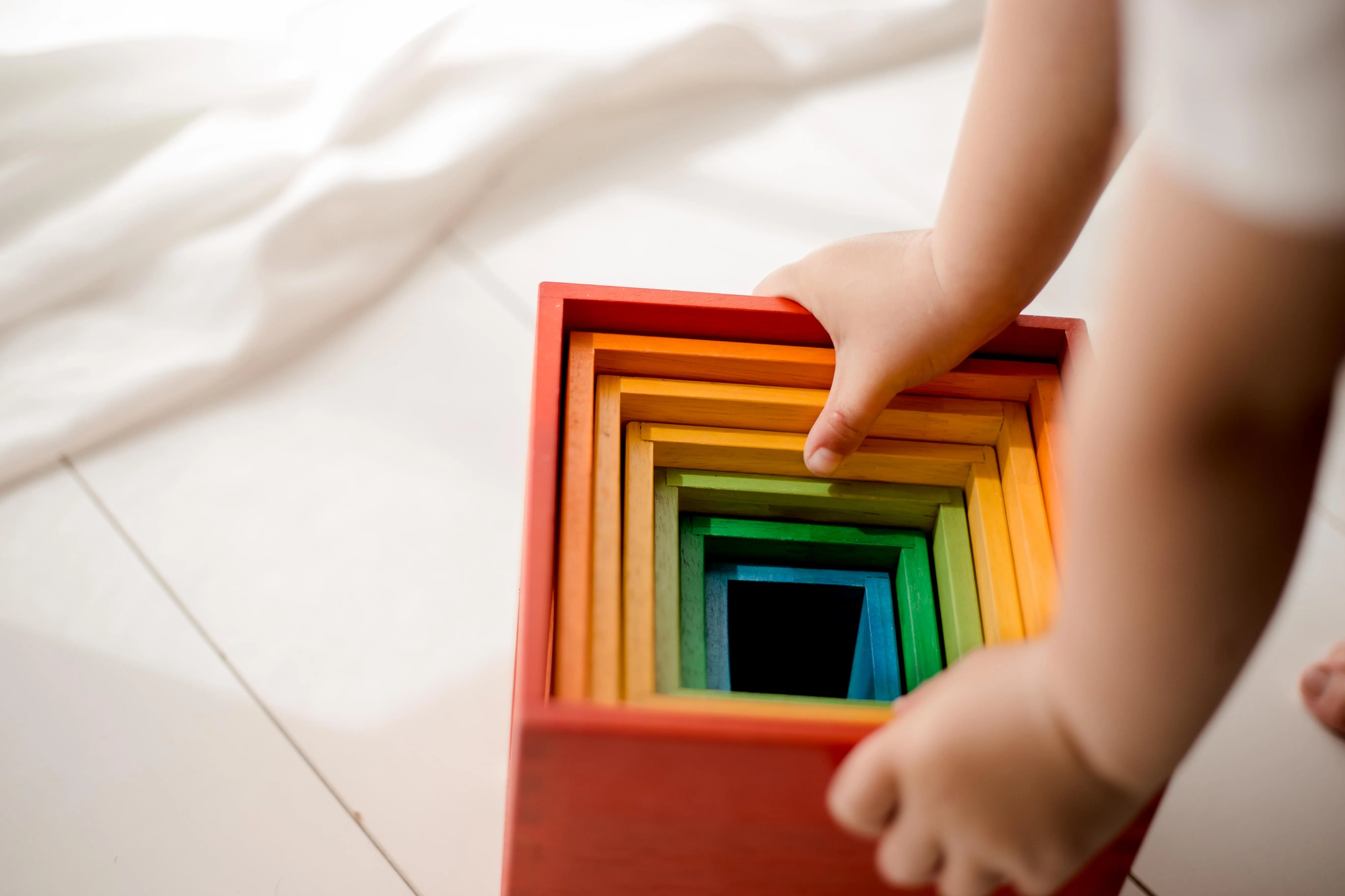 Rainbow Large Nesting & Stacking Boxes: Versatile Learning Fun