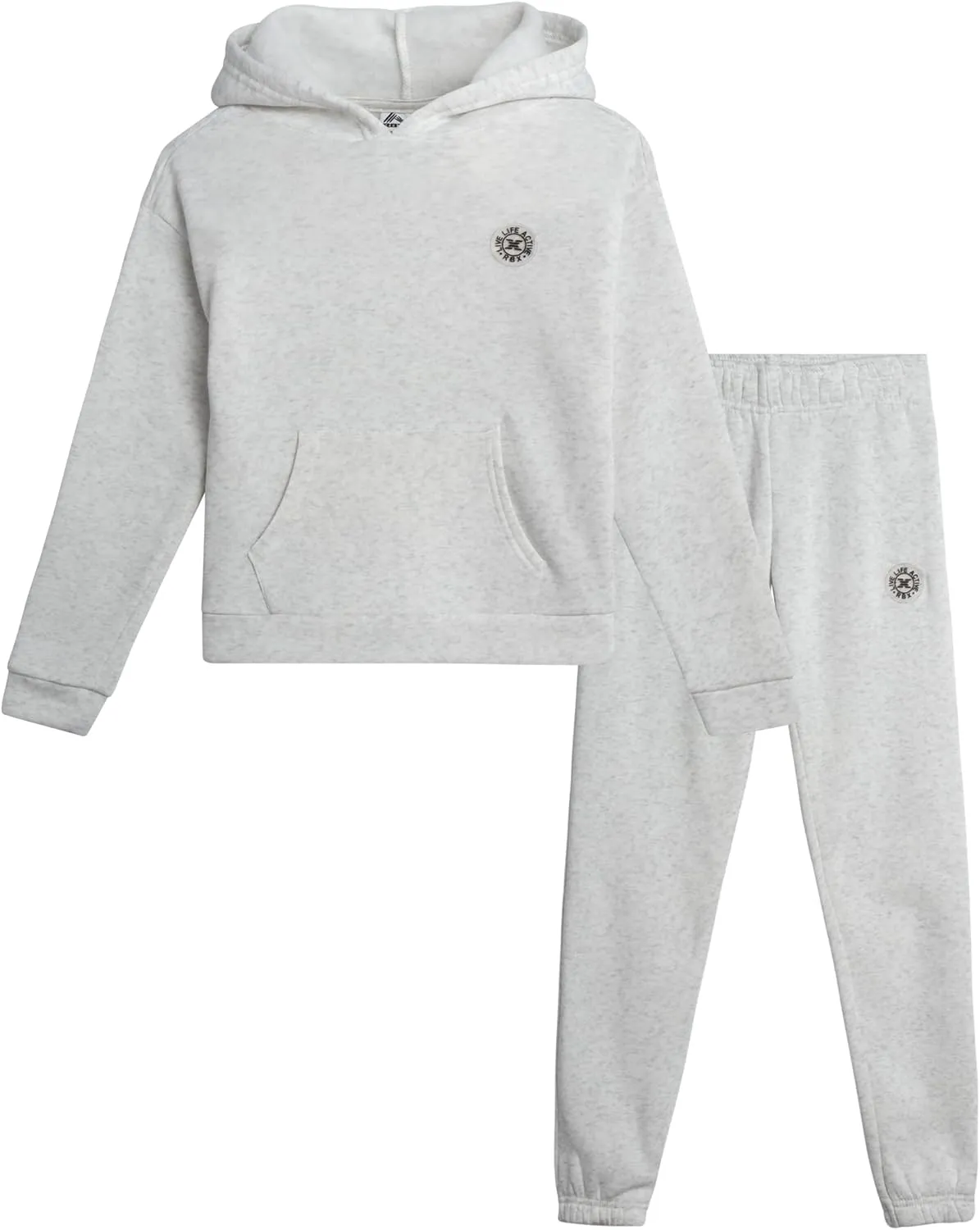 RBX Girls' Sweatsuit Set - 2 Piece Fleece Pullover Hooded Sweatshirt and Matching Jogger Sweatpants for Girls (Sizes: 7-12)