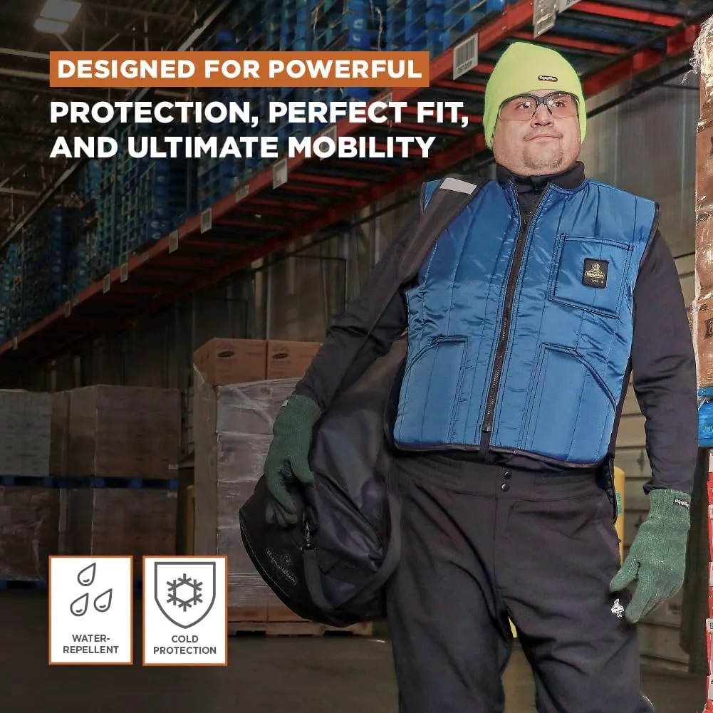 RefrigiWear Mens Cooler Wear Insulated Water-Resistant Vest, 10F (-12F), (Size), (Color)