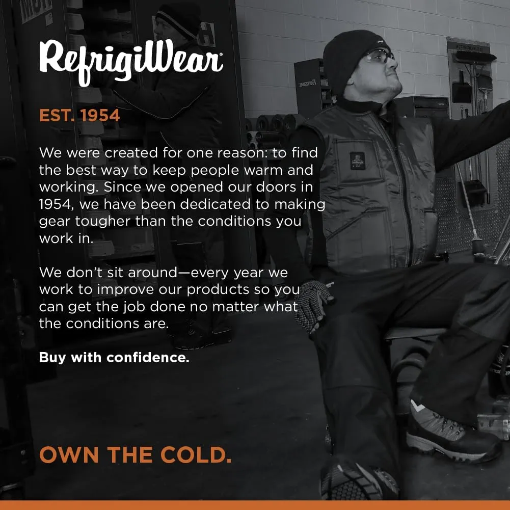 RefrigiWear Mens Cooler Wear Insulated Water-Resistant Vest, 10F (-12F), (Size), (Color)