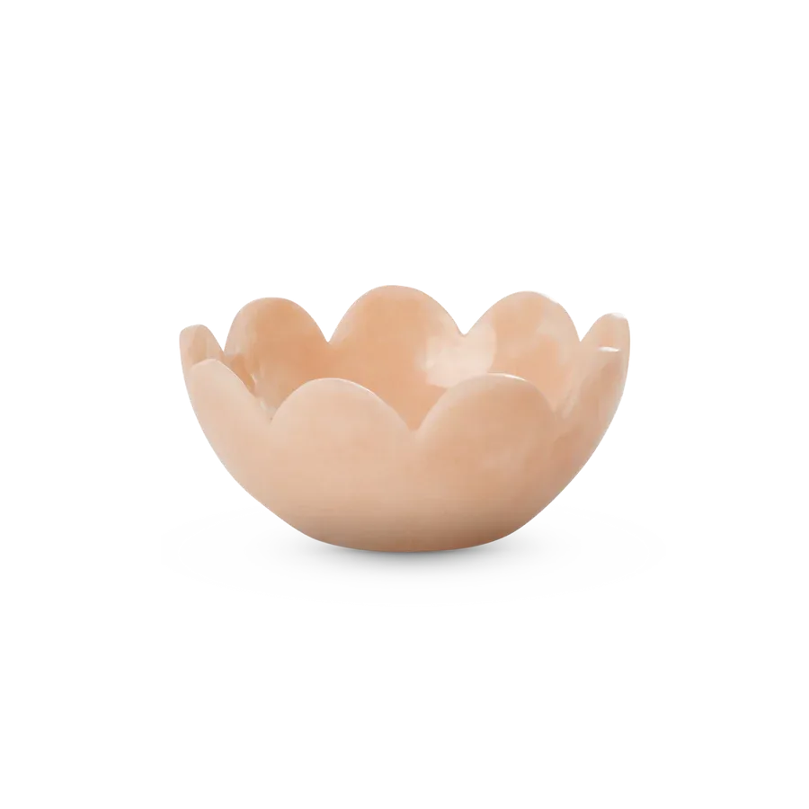 Resin Scalloped Edge Bowl