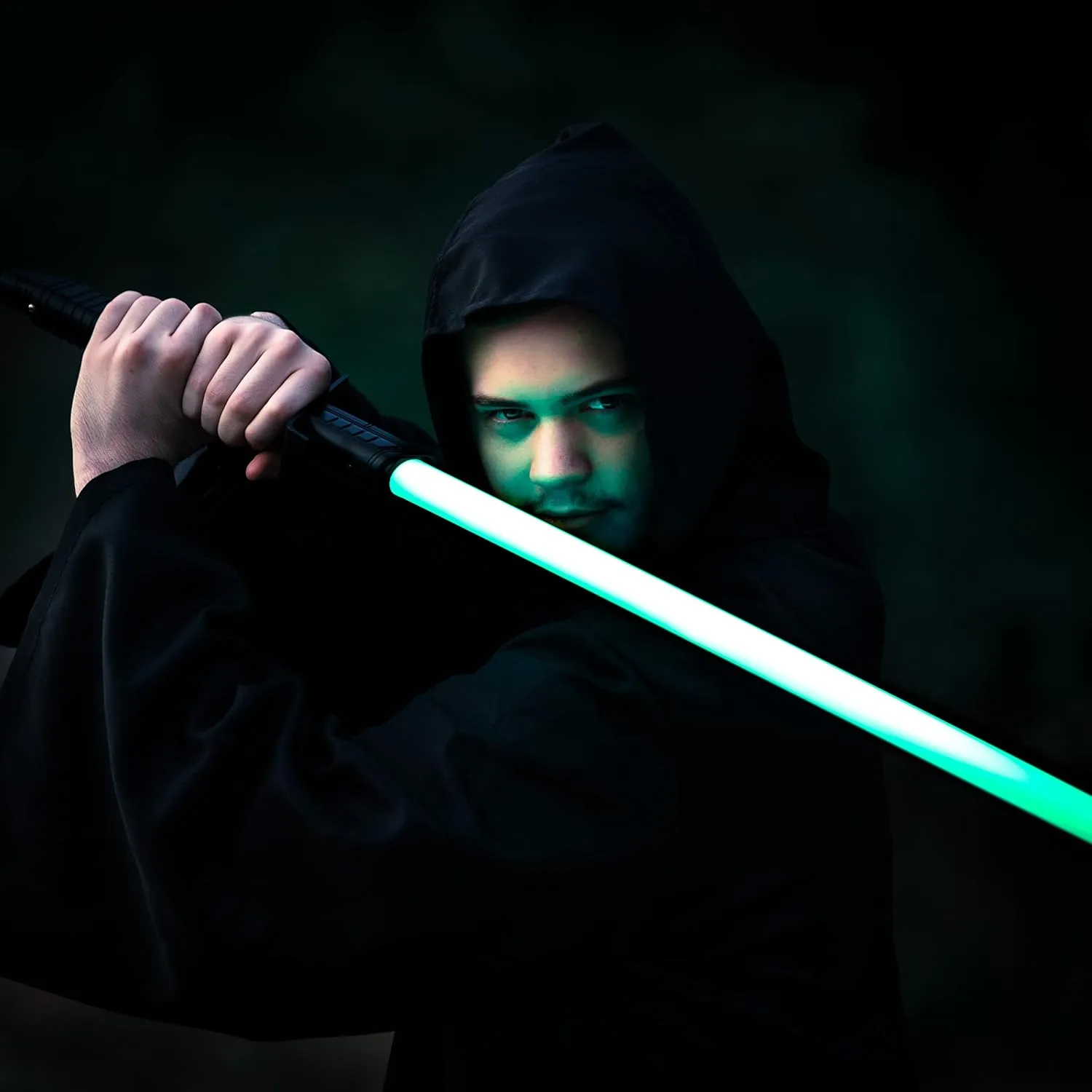 SAMDEEMI Unisex Sith Robe Jedi Hooded Cloak Knight Fancy Cool Halloween Cosplay Costume
