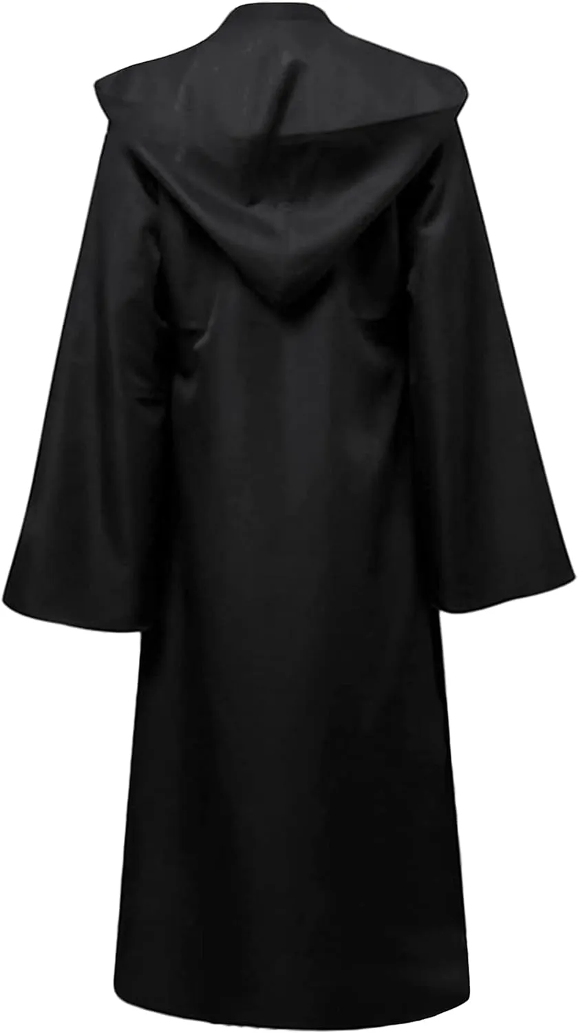 SAMDEEMI Unisex Sith Robe Jedi Hooded Cloak Knight Fancy Cool Halloween Cosplay Costume