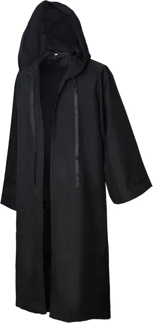 SAMDEEMI Unisex Sith Robe Jedi Hooded Cloak Knight Fancy Cool Halloween Cosplay Costume