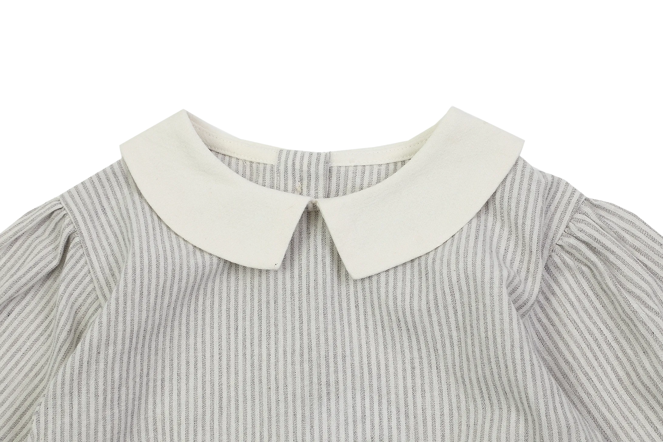 San Blouse | Light Grey Striped