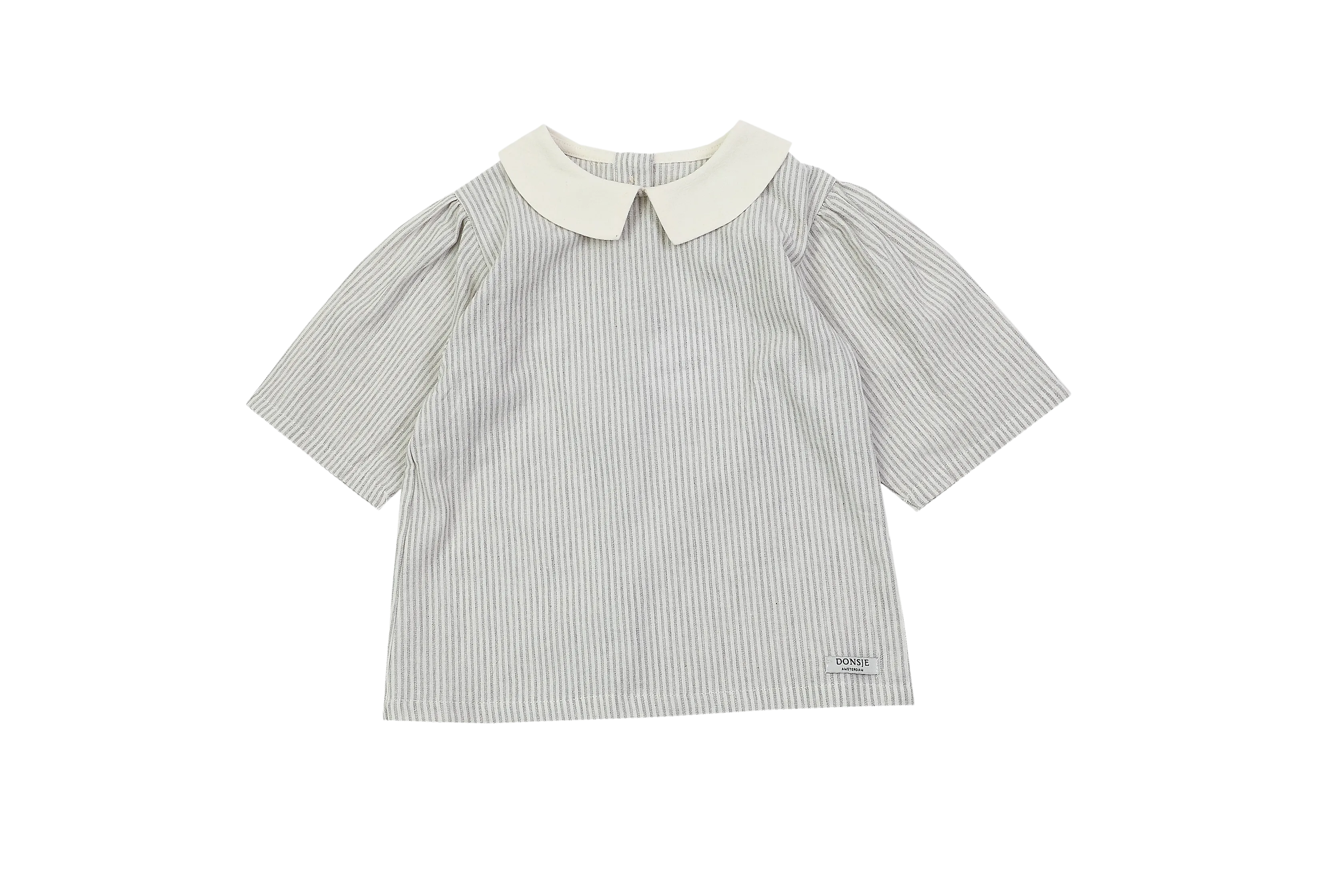 San Blouse | Light Grey Striped