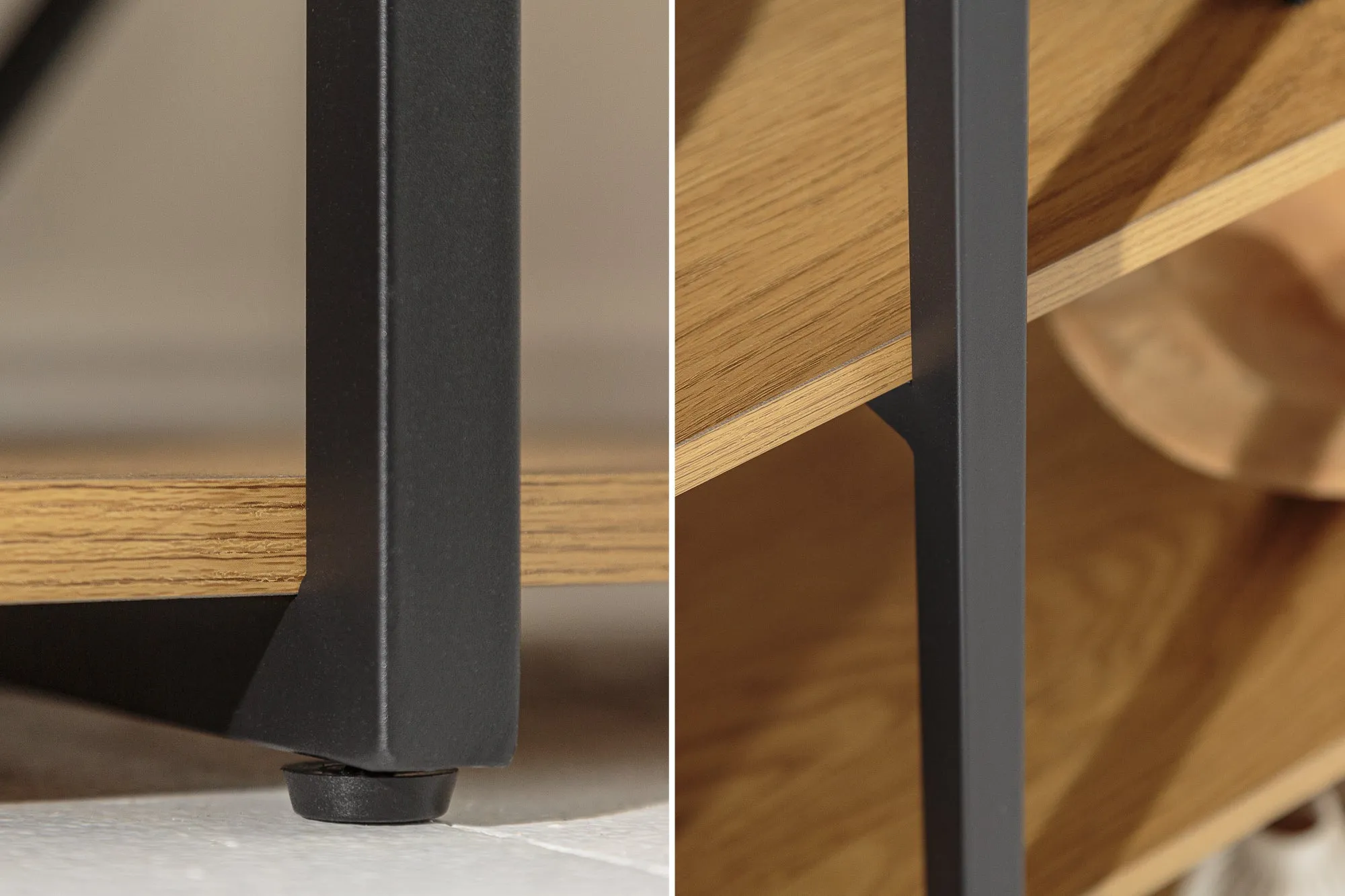 Shelf Rack Studio 110cm Oak Look