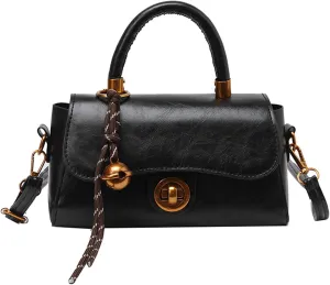 Shoulder HandbagVintage Styles Commuters Handbag PU Leather Shoulder Purse Small Square Crossbody Bag for Everyday Use and Travel