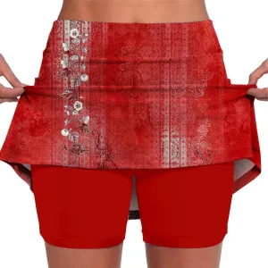 Skorts for Woman High Wasited Athletic Skirt with Shorts Underneath Plus Size Sports Pants Tennis Golf Workout Skirts