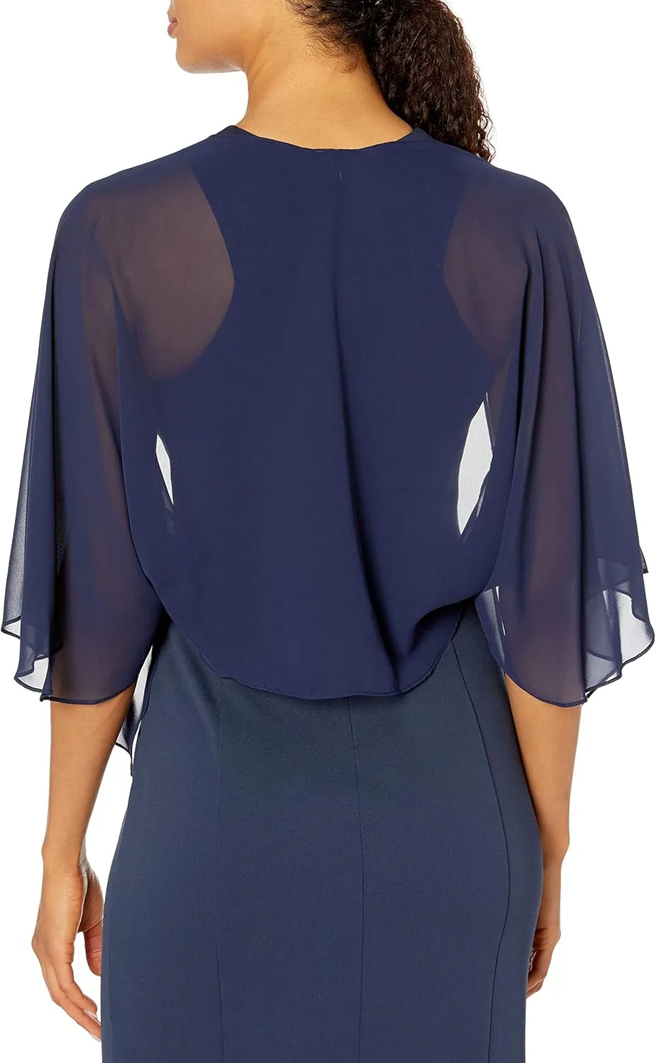 S.L. Fashions Women's Multi-wear Sheer Chiffon Shawl for Evening Dress