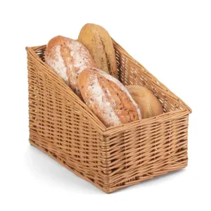 Sloped Sided Wicker Display Basket