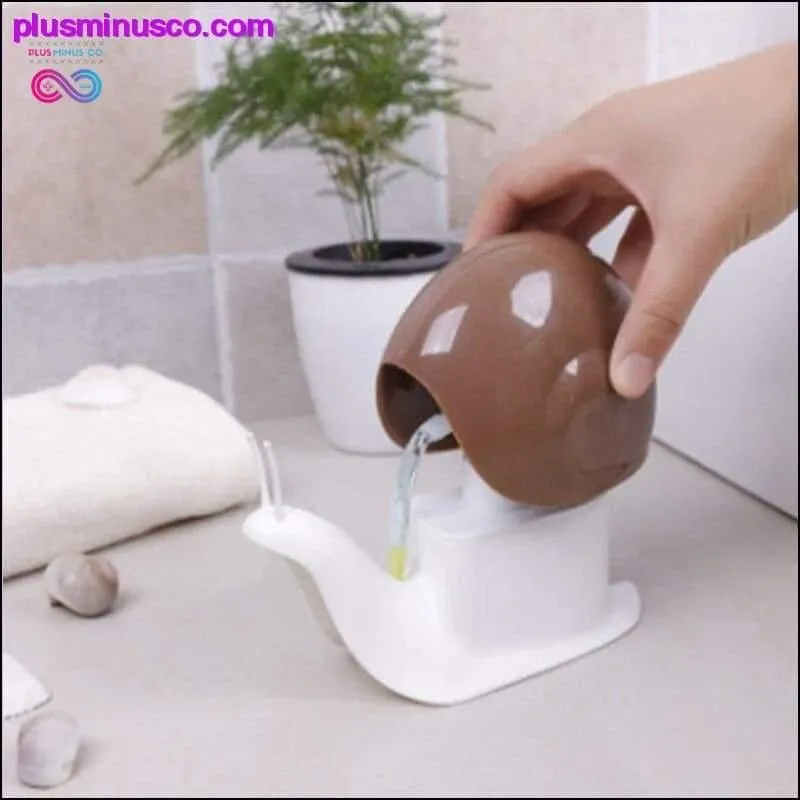Snail Design Liquid Soap Dispenser Facial Cleanser Organize