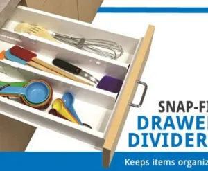 Snap Fit Drawer Dividers Set of 2
