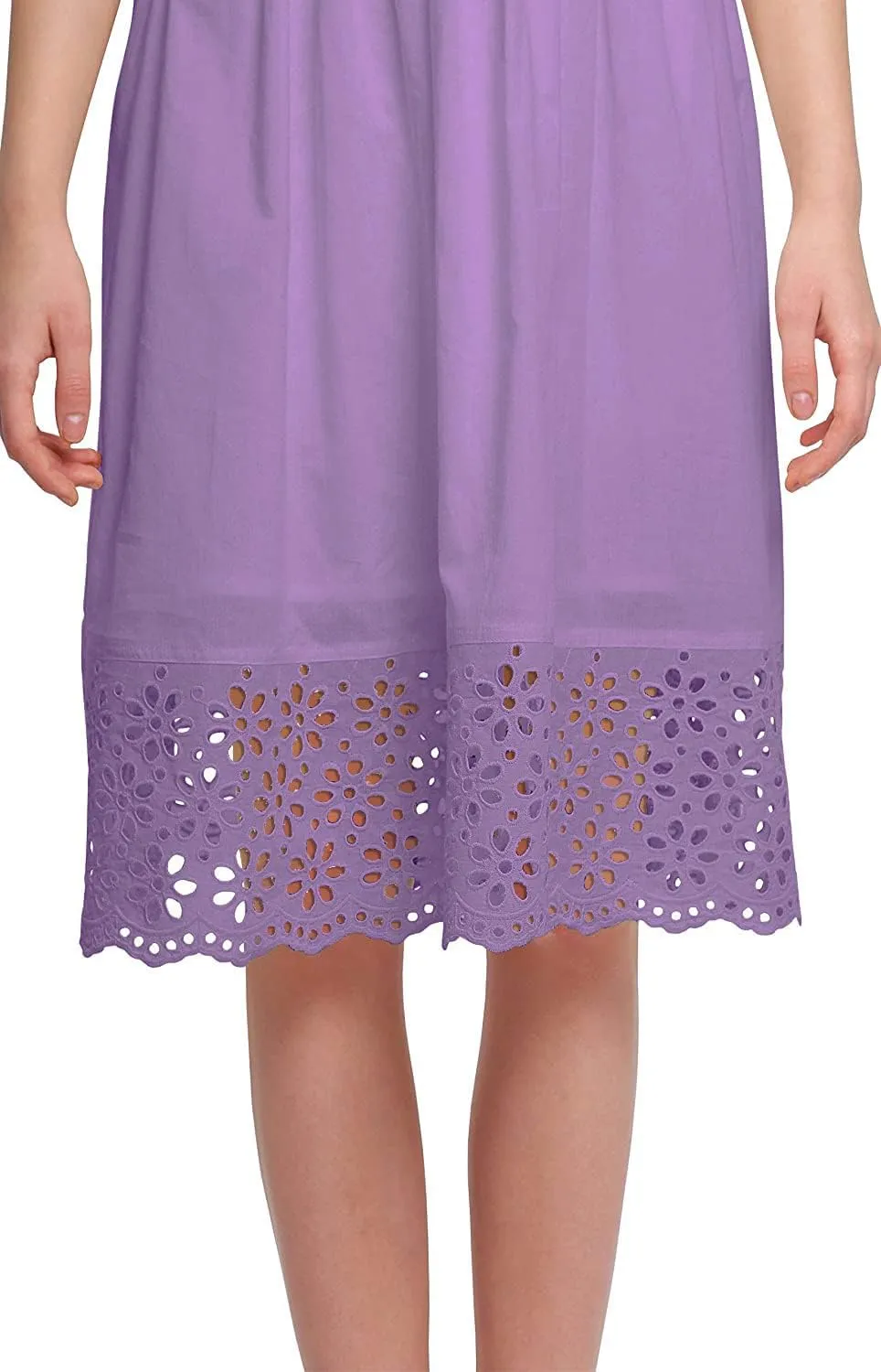 Solid Midi Dress for Women Plus Size Lace Details Clothing Summer Wear