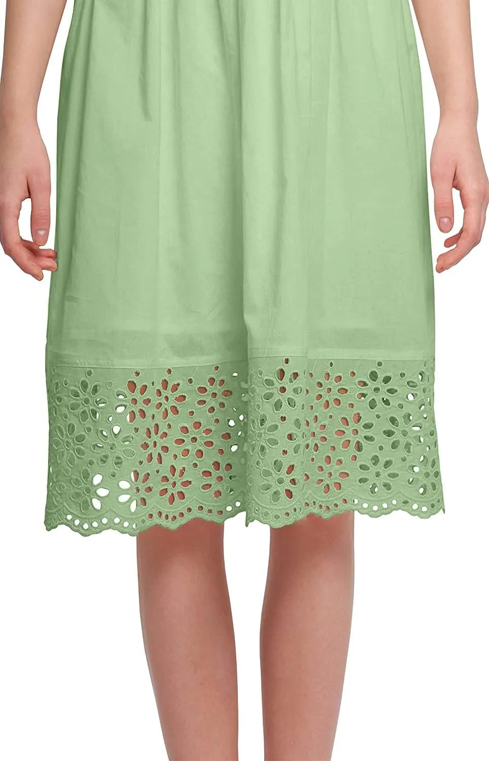 Solid Midi Dress for Women Plus Size Lace Details Clothing Summer Wear