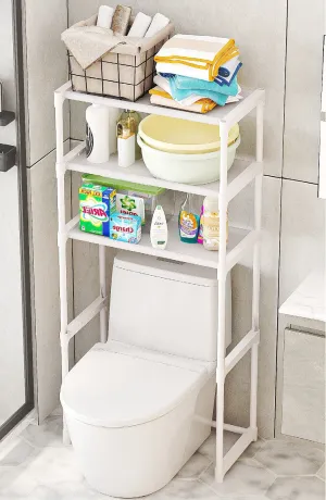 Space-Saving Bathroom Storage Rack