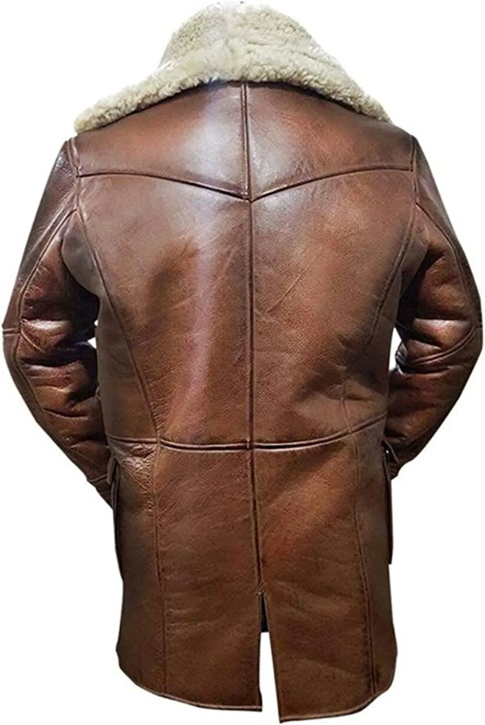 SpazeUp Bane Coat Knight Rises Tom Shearling Leather Coat Hardy Winter Ginger Swedish Brown Trench Leather Duster Coat