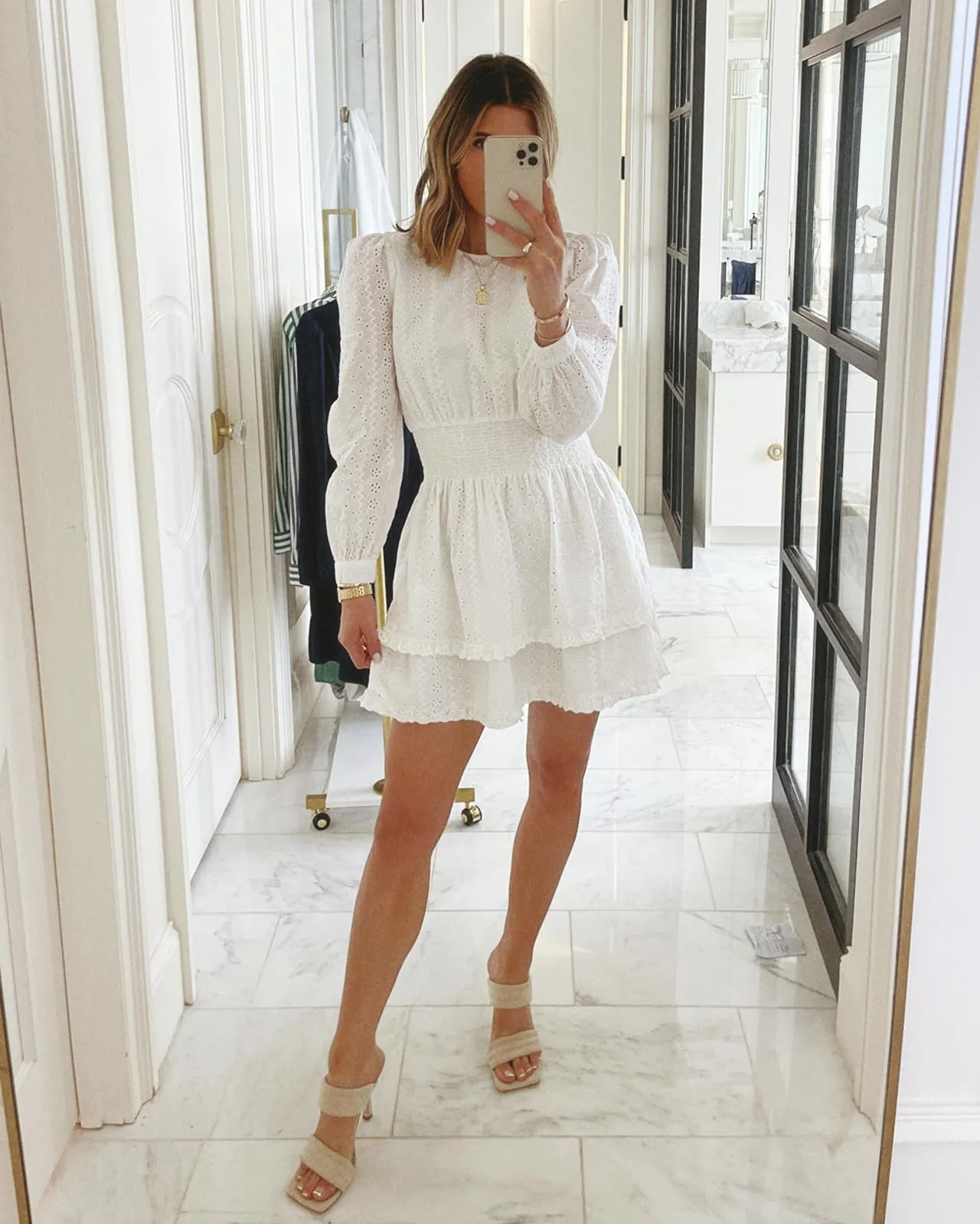 Splendid x Cella Jane Eyelet Mini Dress
