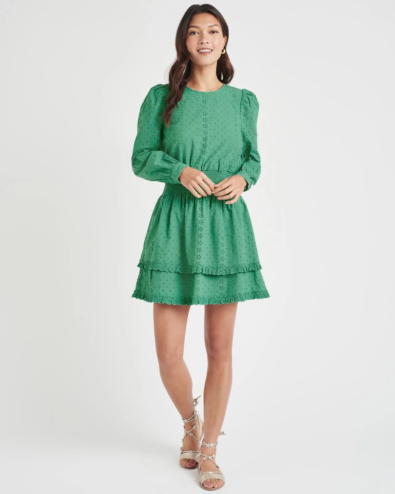 Splendid x Cella Jane Eyelet Mini Dress