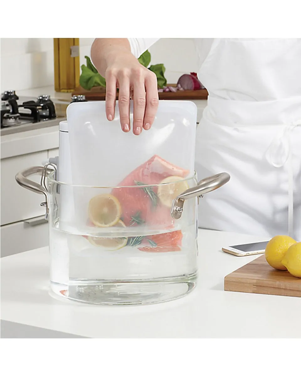 Stasher 1.9 Liter Reusable Silicone Storage Bag Clear