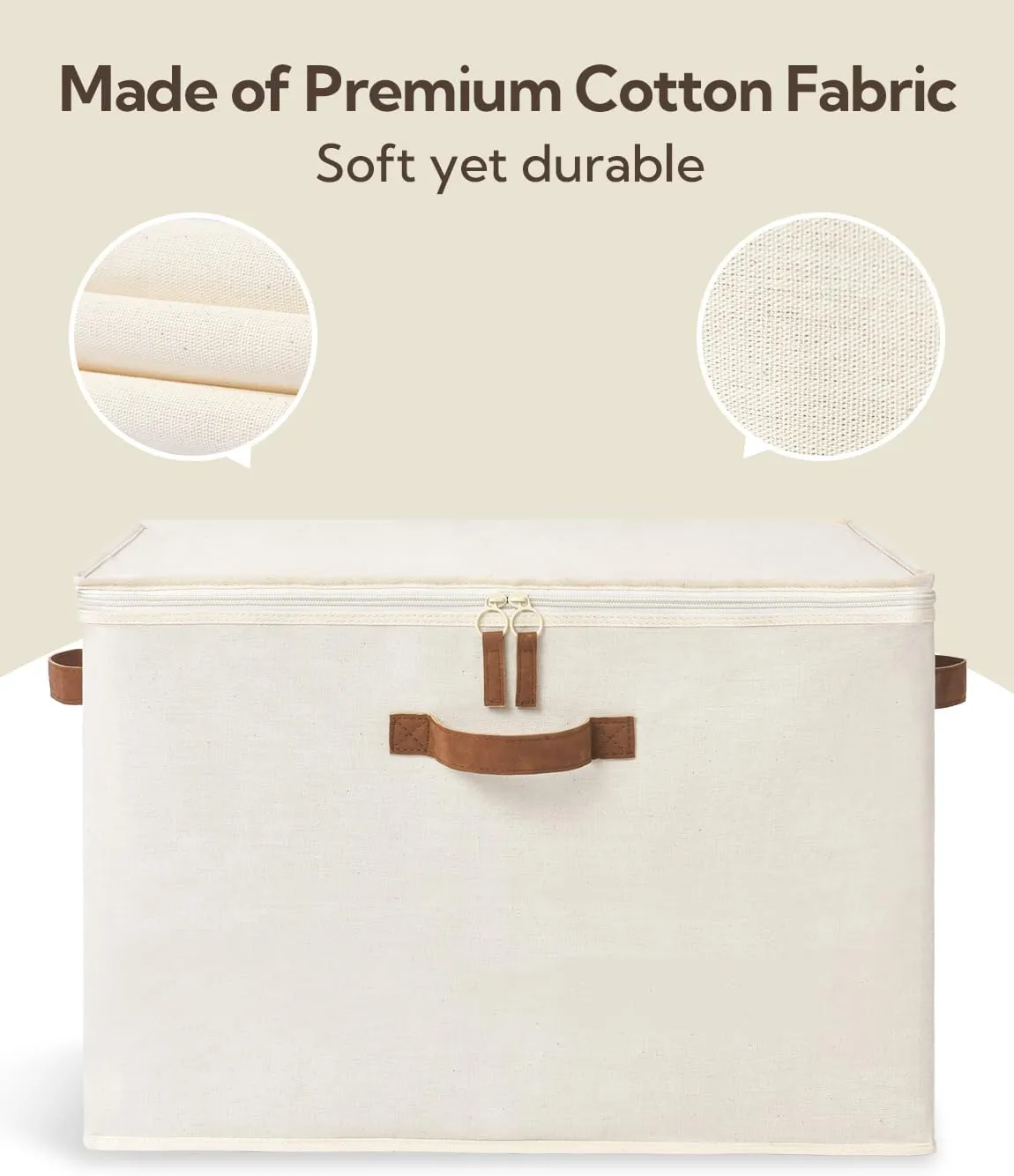 StorageWorks Comforter Storage Bag with Dual Zipper and Handles