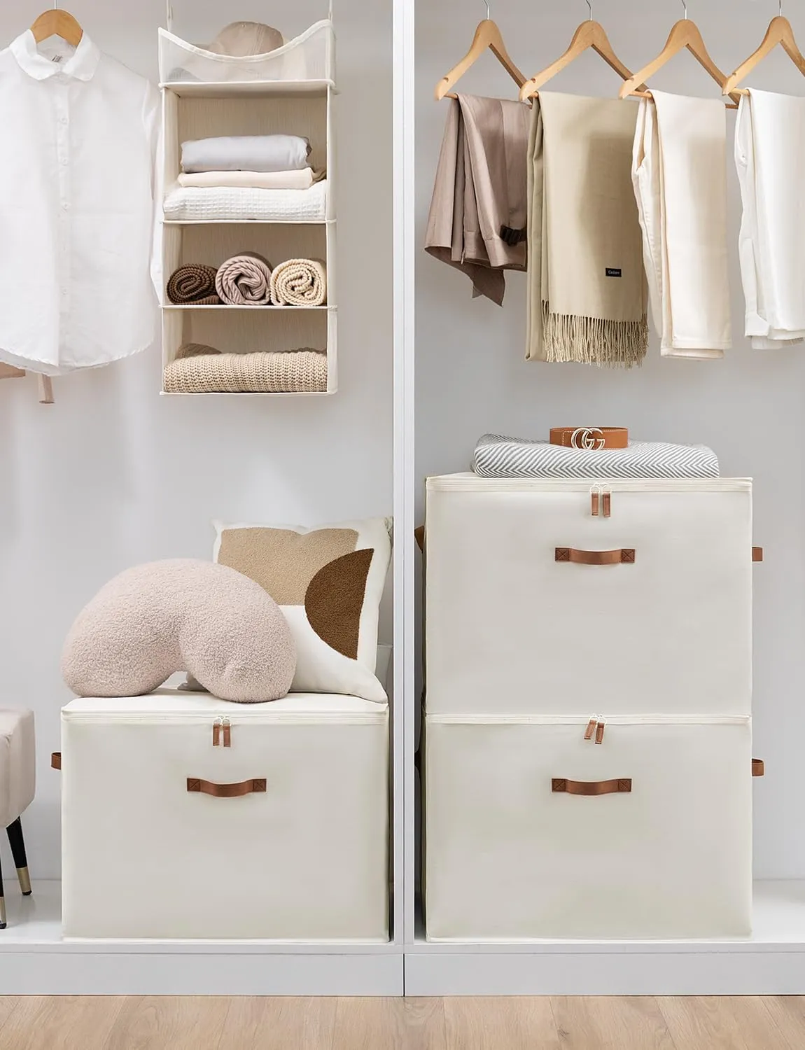 StorageWorks Comforter Storage Bag with Dual Zipper and Handles