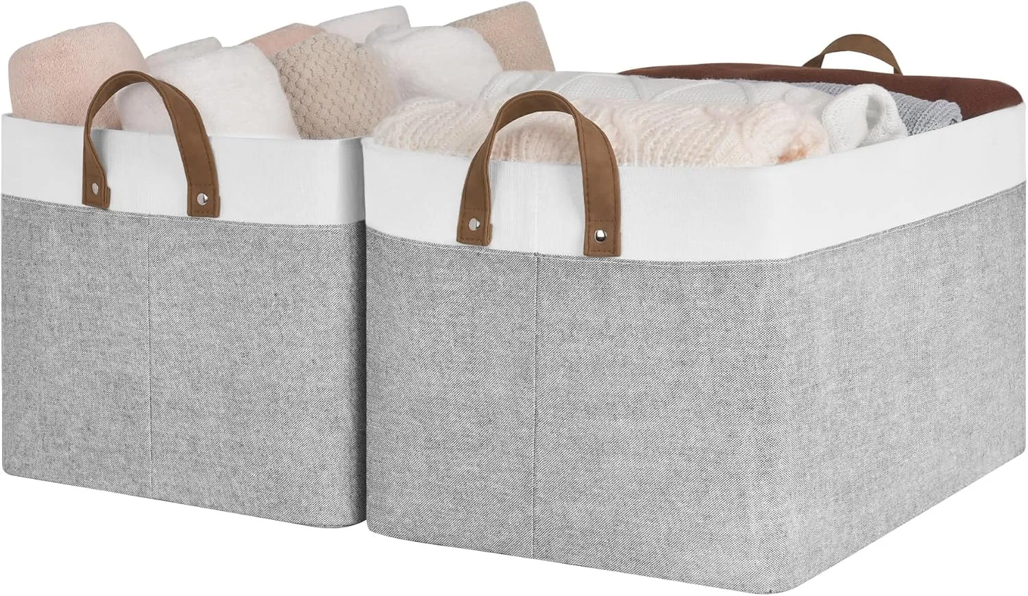StorageWorks Storage Bins, Shelves Baskets for Organizing, 2 Pack