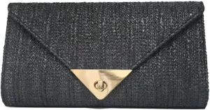 Straw Clutch Purse for Women Envelope Evening Bag Summer Beach Satchel Purse Woven Crossbody Bag for Travel Party