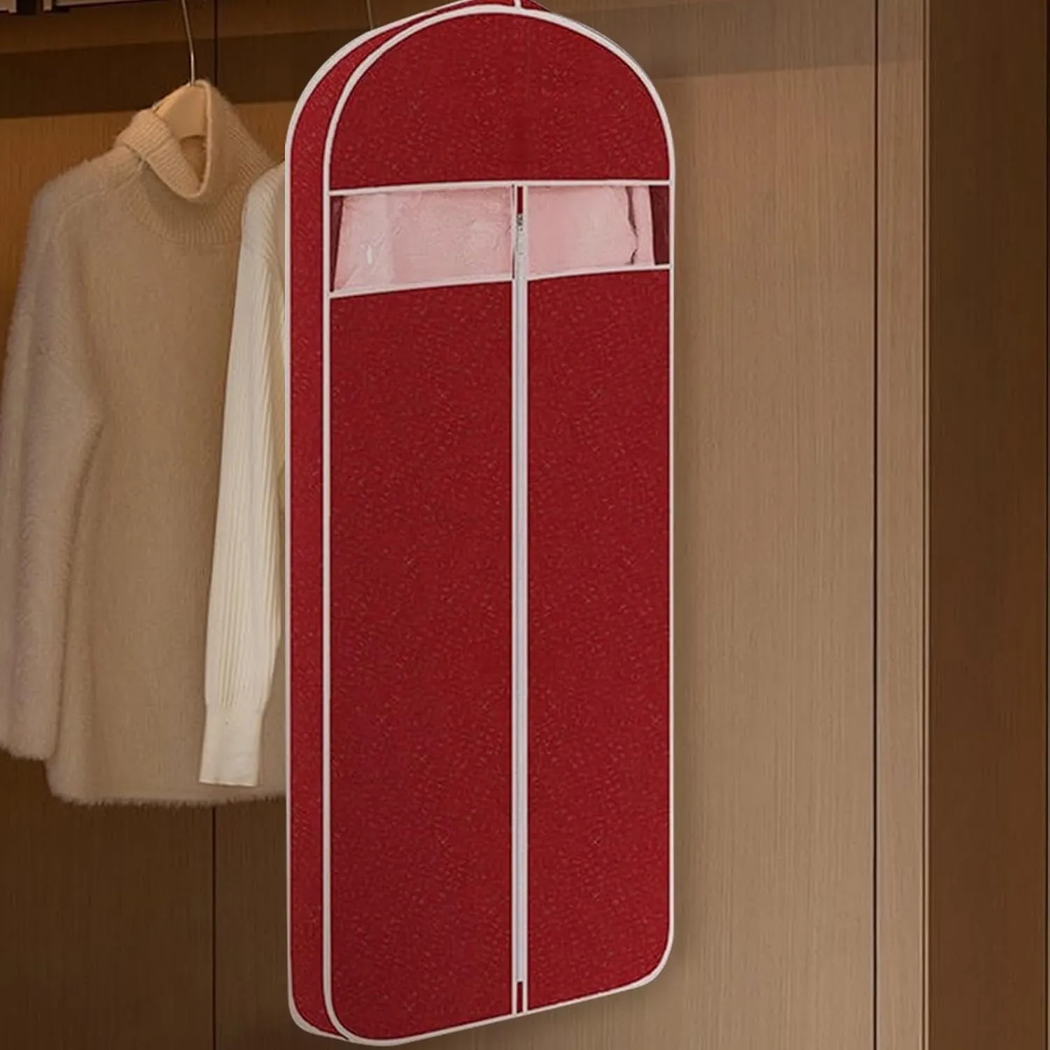 Suit Protective Cover, Travel Suit Storage Cover, Clear Suit Garment Bag, Non-Woven Fabric Suit Storage, Dustproof Garment Storage Bag, Large Suit Storage Cover for Travel