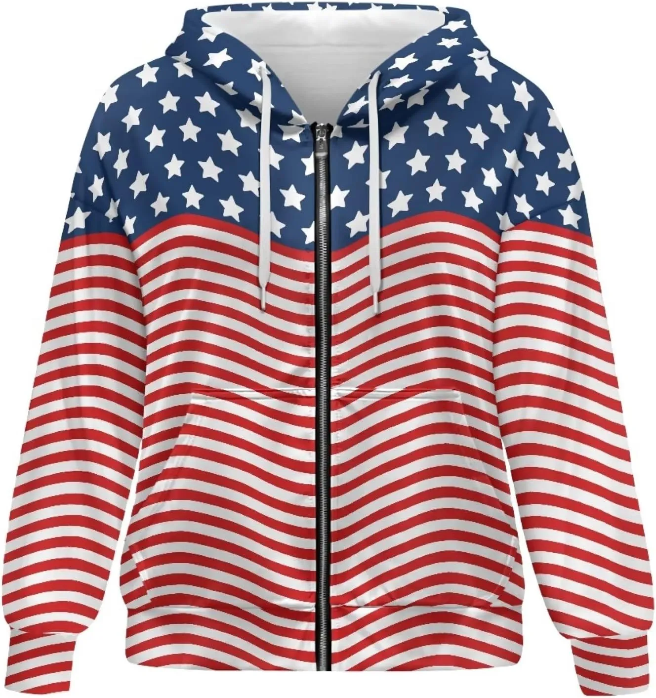 Suobstales Women's Oversized Zip Up Hoodies Long Sleeve Y2K Jacket Casual Winter Sweatshirts Trendy Drawstring Hooded Coat