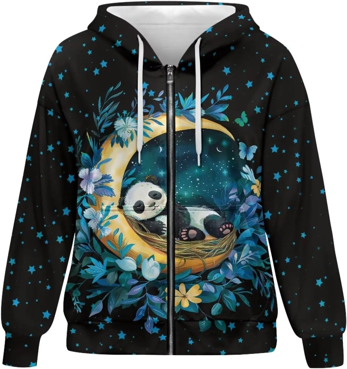 Suobstales Womens Zip Up Hoodies Long Sleeve Fall Oversized Sweatshirts Fleece Y2K Jacket with Pockets 2024 Fashion Clothes