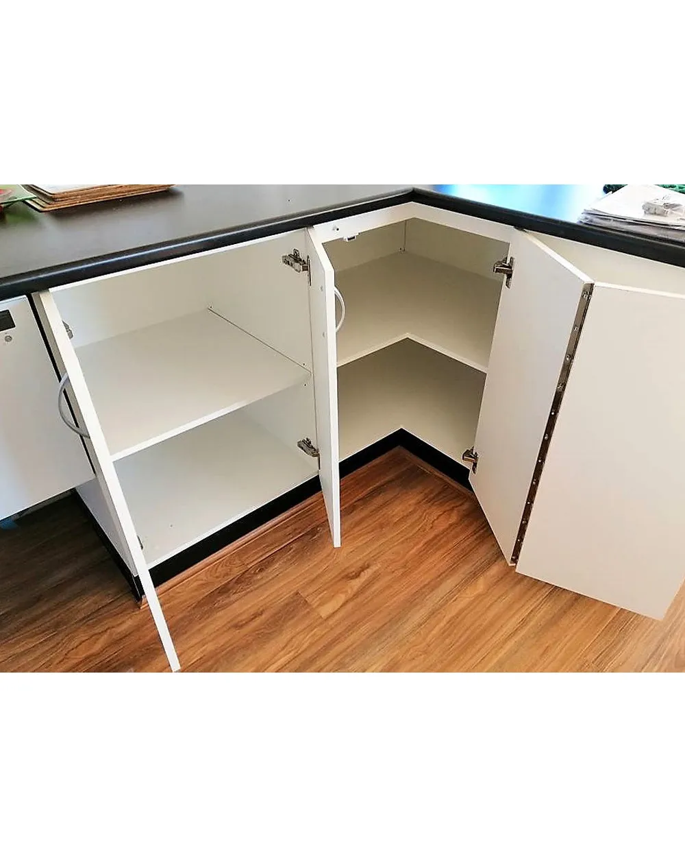 Tansel Lazy Susan 3/4 Wire Corner Storage Rack 720 X 720 X 300 mm