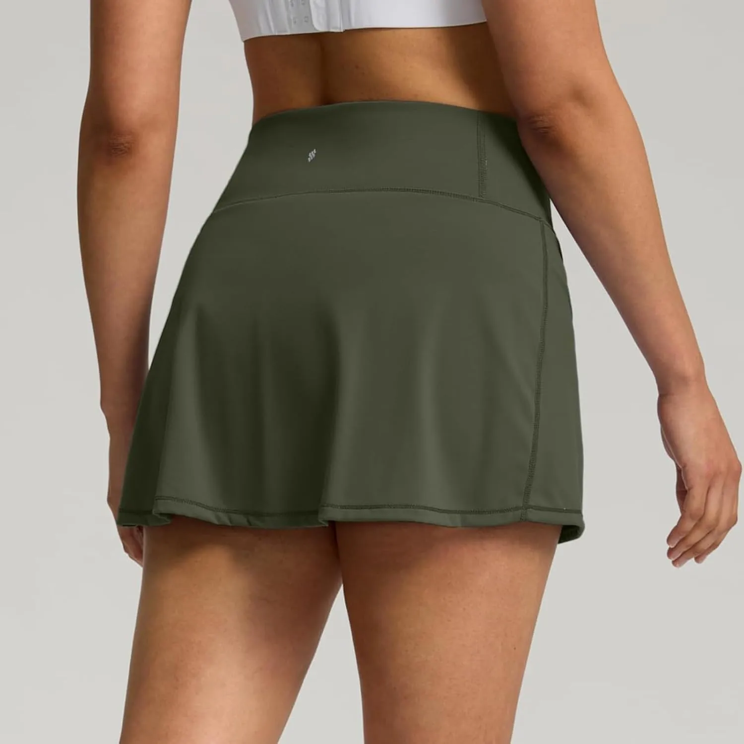 Tennis Skirts for Women Solid Mini Skirt Tummy Control Golf Skirts with Shorts Athletic Skorts Elastic Yoga Culottes