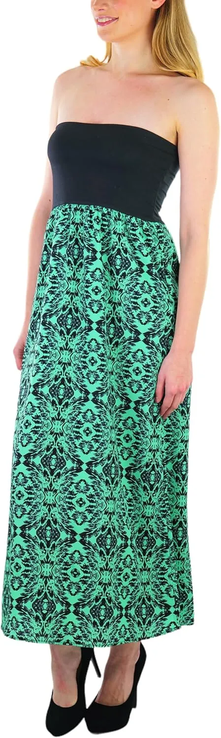 ToBeInStyle Womens Maxi A-Line Skirt Flowy High Waisted Assorted Styles