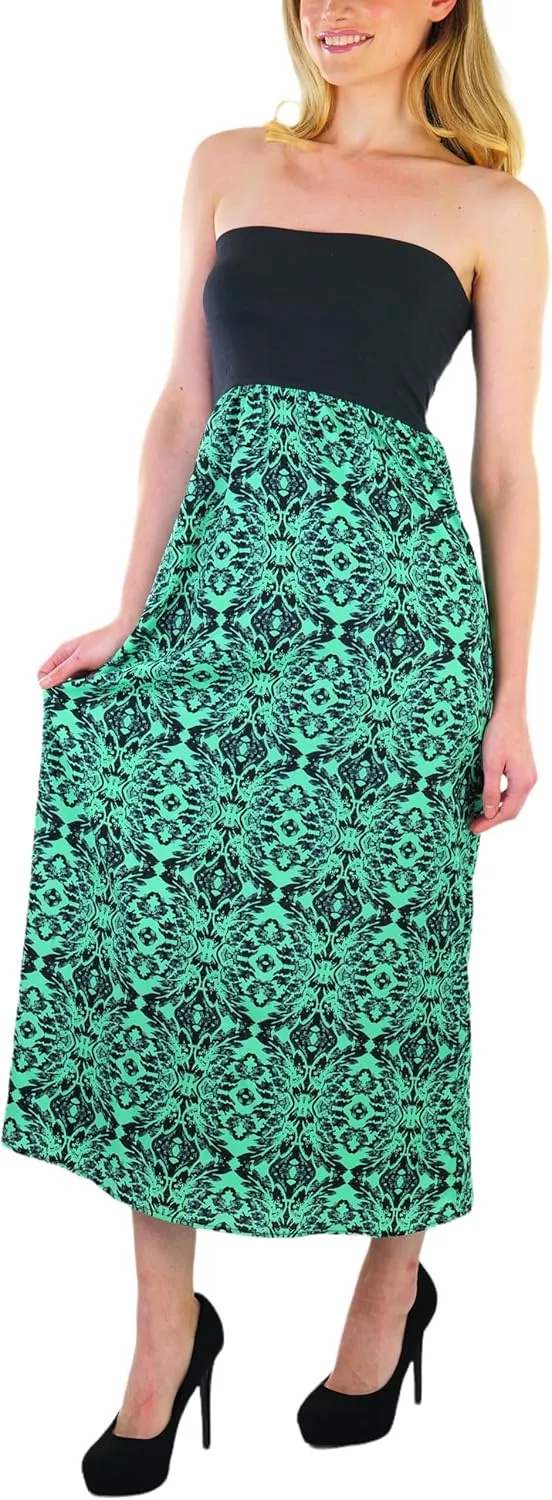 ToBeInStyle Womens Maxi A-Line Skirt Flowy High Waisted Assorted Styles