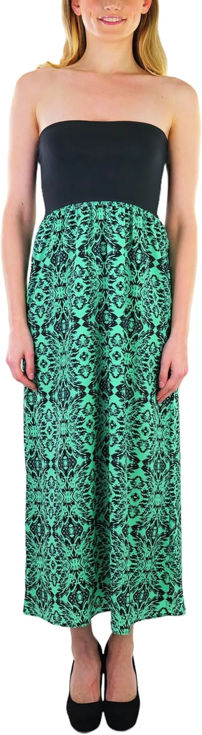 ToBeInStyle Womens Maxi A-Line Skirt Flowy High Waisted Assorted Styles