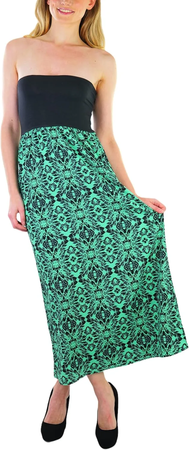 ToBeInStyle Womens Maxi A-Line Skirt Flowy High Waisted Assorted Styles